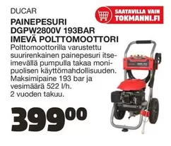 PAINEPESURI DGPW2800V 193BAR IMEVÄ POLTTOMOOTTO RI