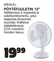 PÖYTÄTUULETIN 12"