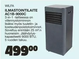 ILMASTOINTILAITE AC1B-9000C