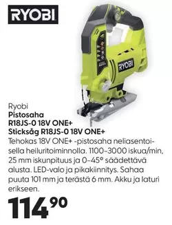 Ryobi - Pistosaha R18JS-0 18V ONE+