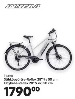 Sähköpyörä e-Reflex 28" 9v 50 cm Elcykel e-Reflex 28" 9 vxl 50 cm