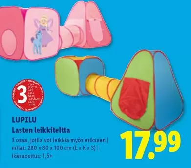 Lasten leikkiteltta