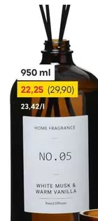 HOME FRAGRANCE NO. 05 WHITE MUSK & WARM VANILLA Reed Diffuser