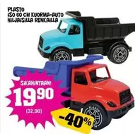 ISO 60 CM KUORMA-AUTO HILJAISILLA RENKAILLA