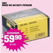 308 WIN 50KPL PATRUUNA