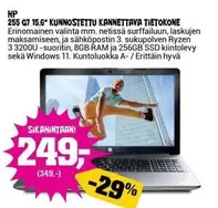 Hp - 255 G7 15.6" KUNNOSTETTU KANNETTAVA TIETOKONE