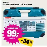 Makita - E-10883 221-OSAINEN TYÖKALUSARJA