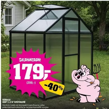 VERDOLA LEAFY 2.3 M² KASVihuone