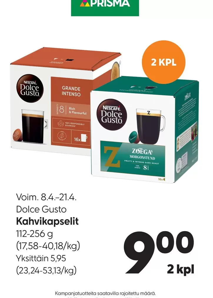 Dolce Gusto Kahvikapselit
