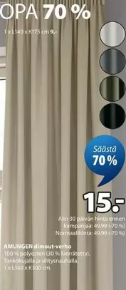 AMUNGEN dimout-verho