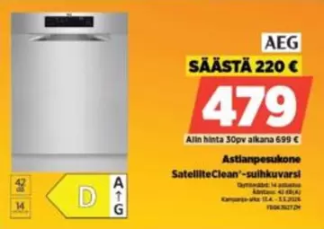 Astianpesukone SatelliteClean®-suihkuvarsi