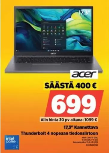 Acer - Kannettava tiedonsiirtoon