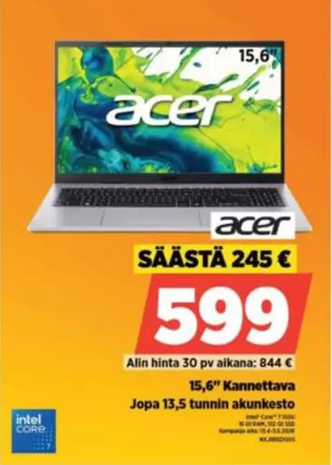 Acer - 15,6" Kannettava