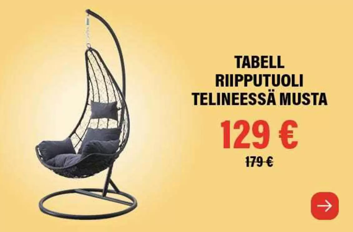 TABELL RIIppUTUOLI TELINEESSÄ MUSTA