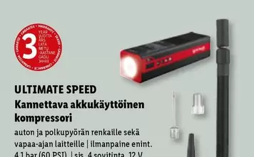 Kannettava akkukäyttöinen kompressori
