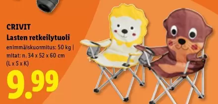 Lasten retkeilytuoli