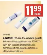 ADWASYS F334 vaihtosuodatin paketti