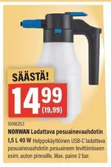 NORWAN Ladattava pesuainevaahdotin 10166253