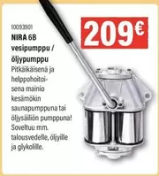 10093091 NIRA 6B vesipumppu / öljypumppu