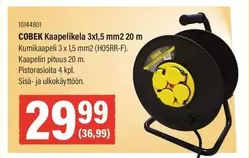 Kaapelikelka 3x1,5 mm2 20 m