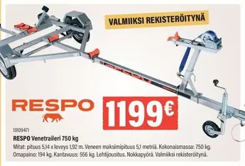 RESPО Venetrailer 750 kg