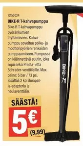 BIKE-R T-kahvapumppu pyöräpumppu