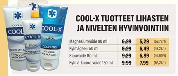 MSM - COOL-X TUOTTEET