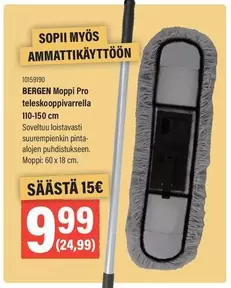 BERGEN Moppi Pro teleskooppivarrella 10159190