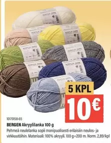 BERGEN Akryylilanka 100 g