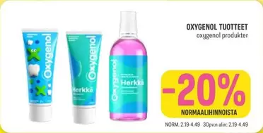 OXYGENOL TUOTTEET