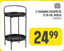 2-TASOINEN SIPUPÖYTÄ Ø 39 CM