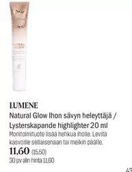 Natural Glow Ihon sävyn heleyttäjä / Lyster skapande highlighter