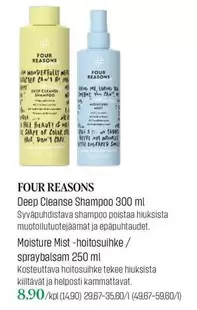 Deep Cleanse Shampoo 300 ml / Moisture Mist - hoitosuihke / spraybalsam 250 ml