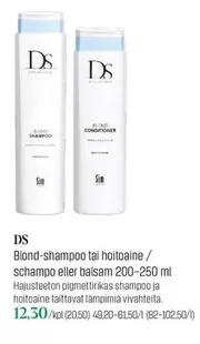 DS - Blond-shampoo tai hoitoaine / schampo eller balsam 200-250 ml