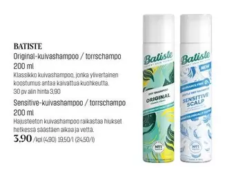 Original - -kuivashampoo / torrshampo 200 ml, Sensitive-kuivashampoo / torrshampo 200 ml