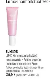 LUMO Kimmoisuutta lisäävä kosteusvoide / Fuktighetskräm