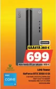 Core - LOG Tower GeForce RTX 3050 6 Gb