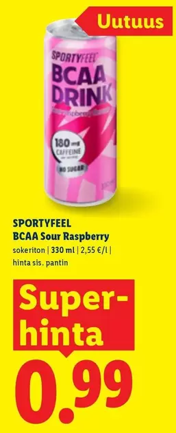 BCAA Drink Sour Raspberry