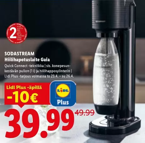 Hiilihapotuslaite Gaia