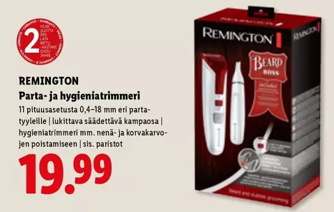 Parta- ja hygieniatrimmeri