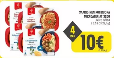 SAARIOINEN KOTIRUOKA MIKROATERIAT