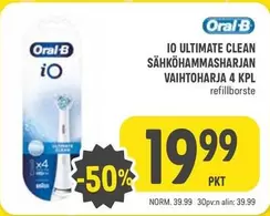 Oral B - IO ULTIMATE CLEAN SÄHKÖHAMMASHARJAN VAIHTOHARJA