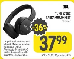 JBL - TUNE 670NC SANKAKUULOKKEET