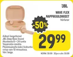 JBL - WAVE FLEX NAPPIKUULOKKEET