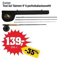 Tosi iisi Taimen 9' 6 perhokalasettusetti