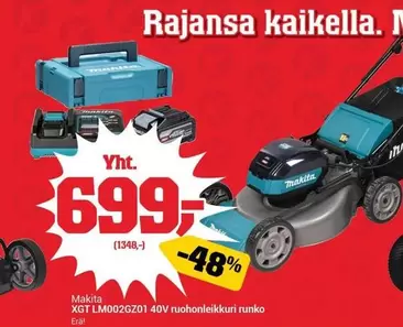 Makita - XGT LM002GZ01 40V ruohonleikkuri runko