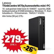 Intel - ThinkCentre M70q kunnostettu mini-PC