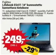 Intel - Lifebook E5411 14" kannettava tietokone