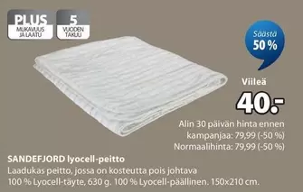 SANDFJORD lyocell-peitto