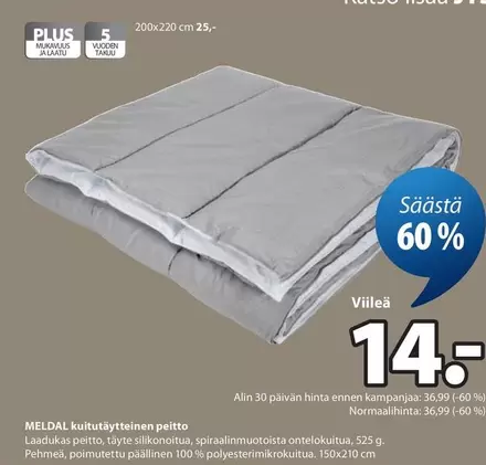 Meldal quilted duvet